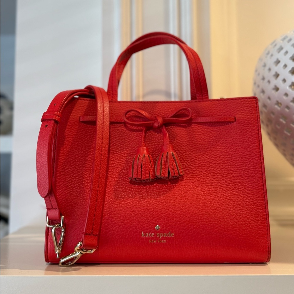 Kate Spade New York Hayes Street Isobel Sam Satchel Bag in Prickly Pear